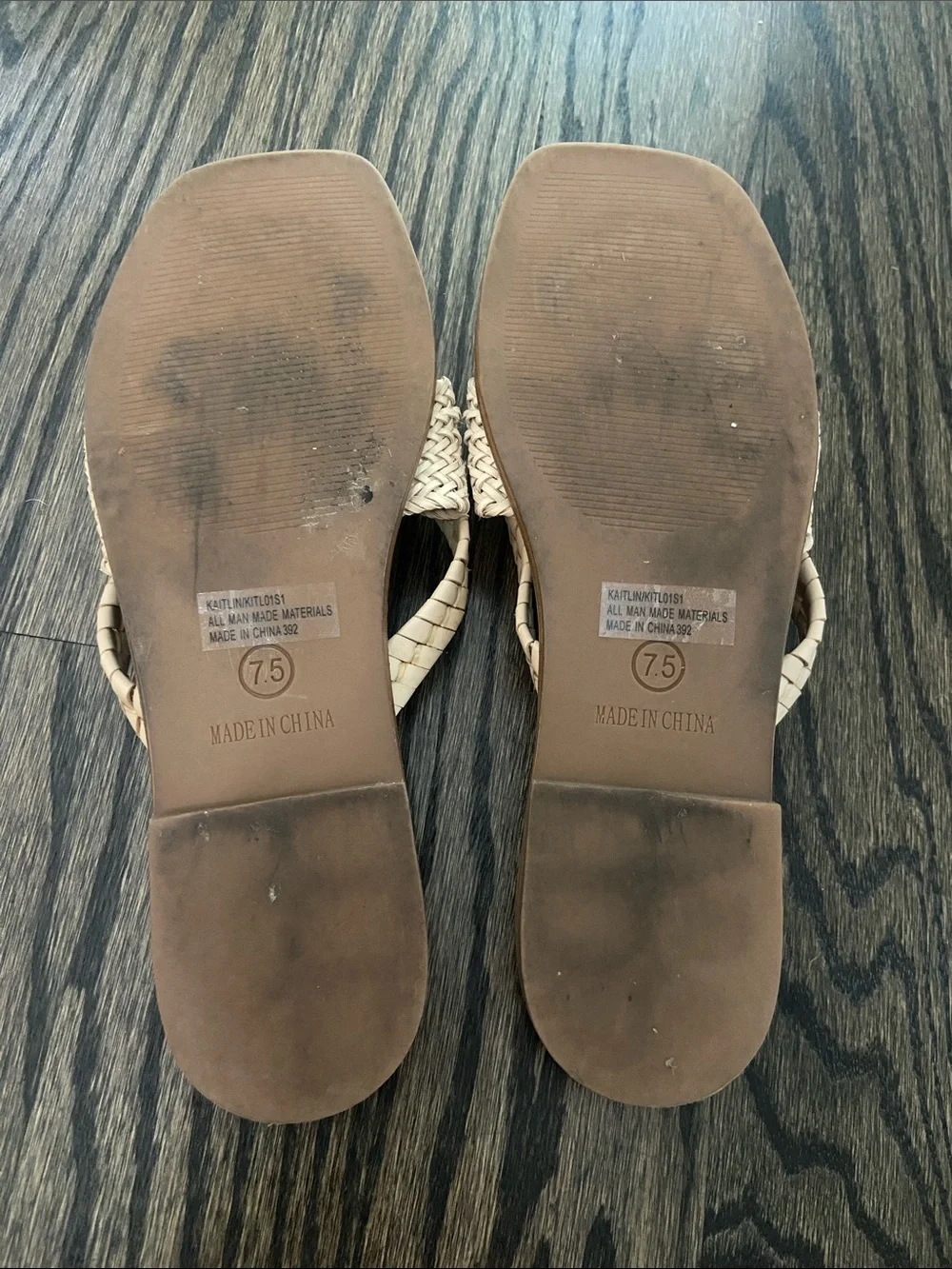 Steve Madden Braided Knot Slide Sandals in Light Beige